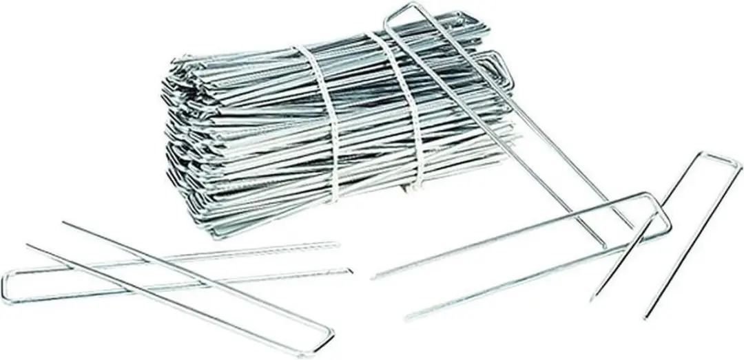 Gronddoekpen / Anti-Worteldoek Haken 20 x 5 x 20 cm ZINK / 100 STUKS ! / gronddo
