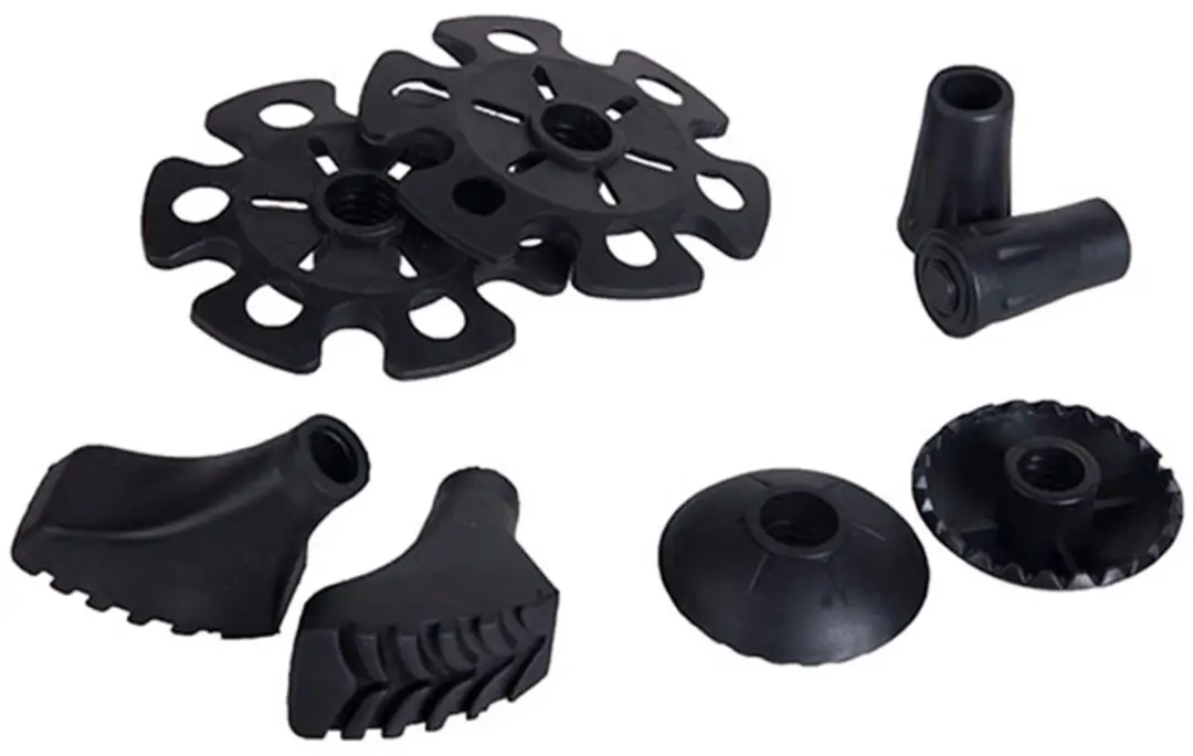 Viking Set Uiteinden voor Stokken Zwart-UNI