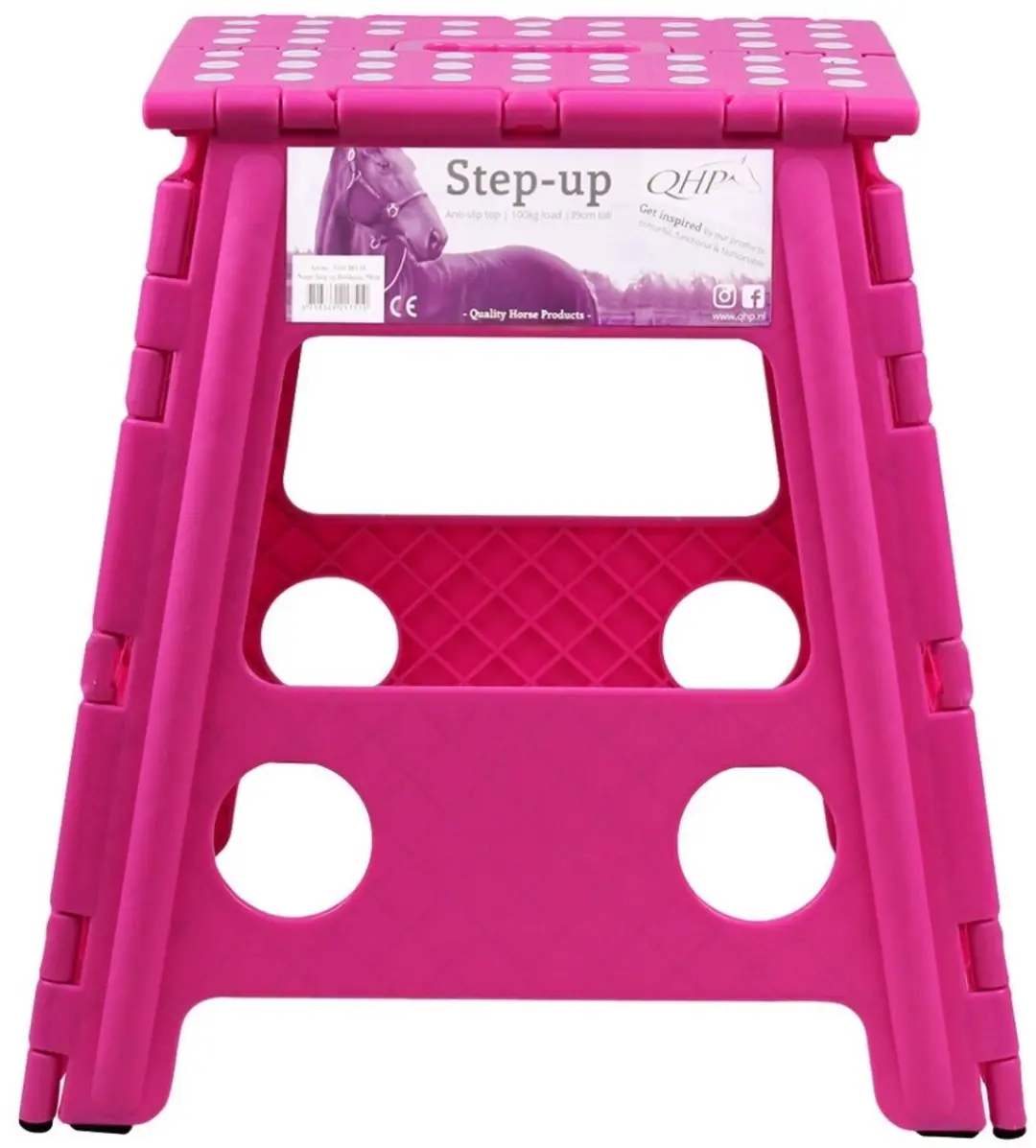 QHP Step-Up Opstapkruk - 39cm - Fuchsia - afbeelding 6 van 6