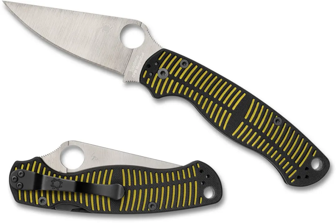 Spyderco Paramilitary 2 Salt Yellow CPM Magnacut PE