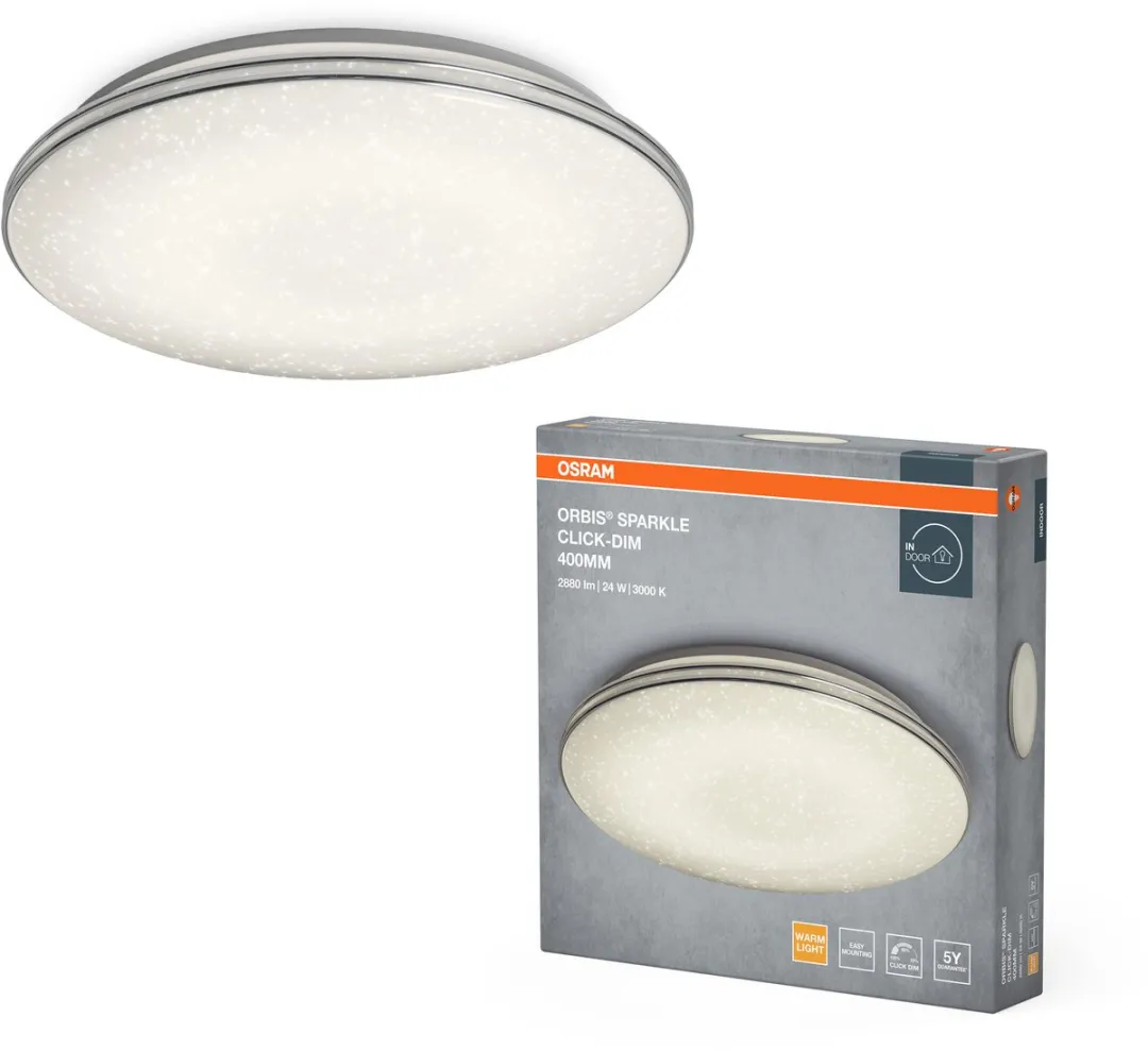 Osram Orbis Sparkle LED Plafondlamp 24W - 400mm - Warm wit 3000K