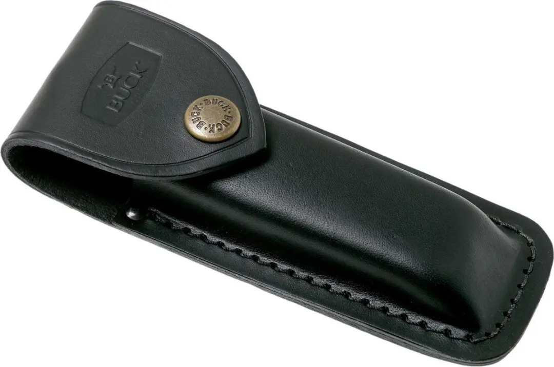 Buck 110 Folding Hunter - zakmes - backlock - lederen sheath - afbeelding 2 van 3