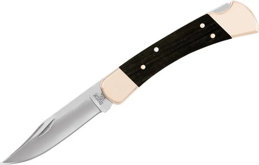 Buck 110 Folding Hunter - zakmes - backlock - lederen sheath - afbeelding 3 van 3