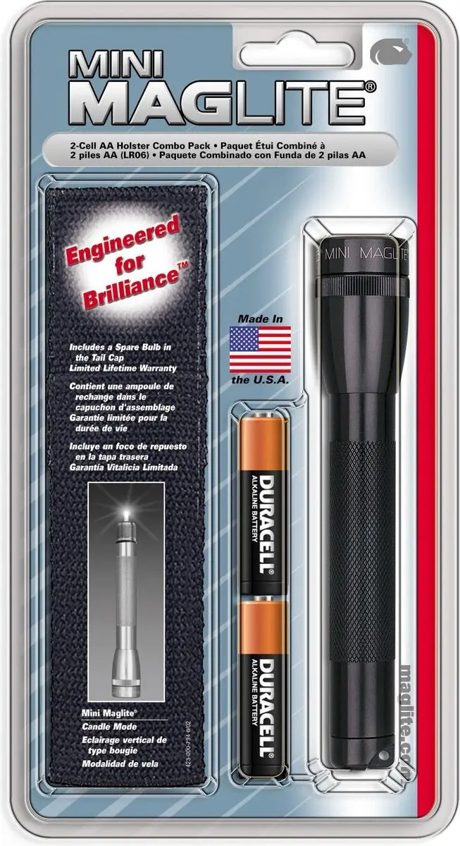Maglite Mini R6 Zaklamp M2A01H - 14 lm - Zwart - afbeelding 2 van 6