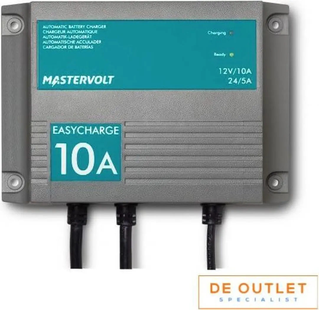 Mastervolt EasyCharge 10A-2 Acculader - Groen - afbeelding 2 van 5