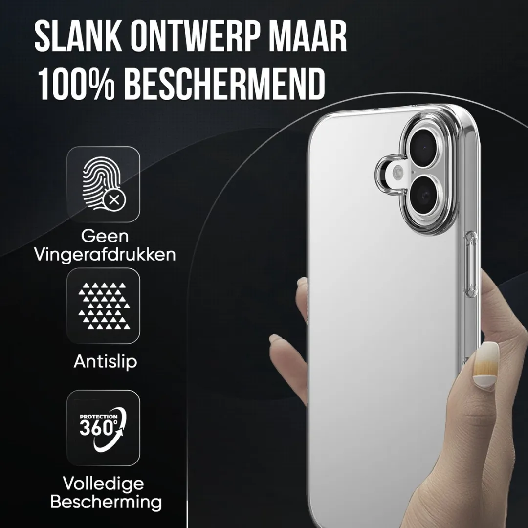 NUVEX iPhone 16 Plus Hoesje Transparant - MPN 8721161796213