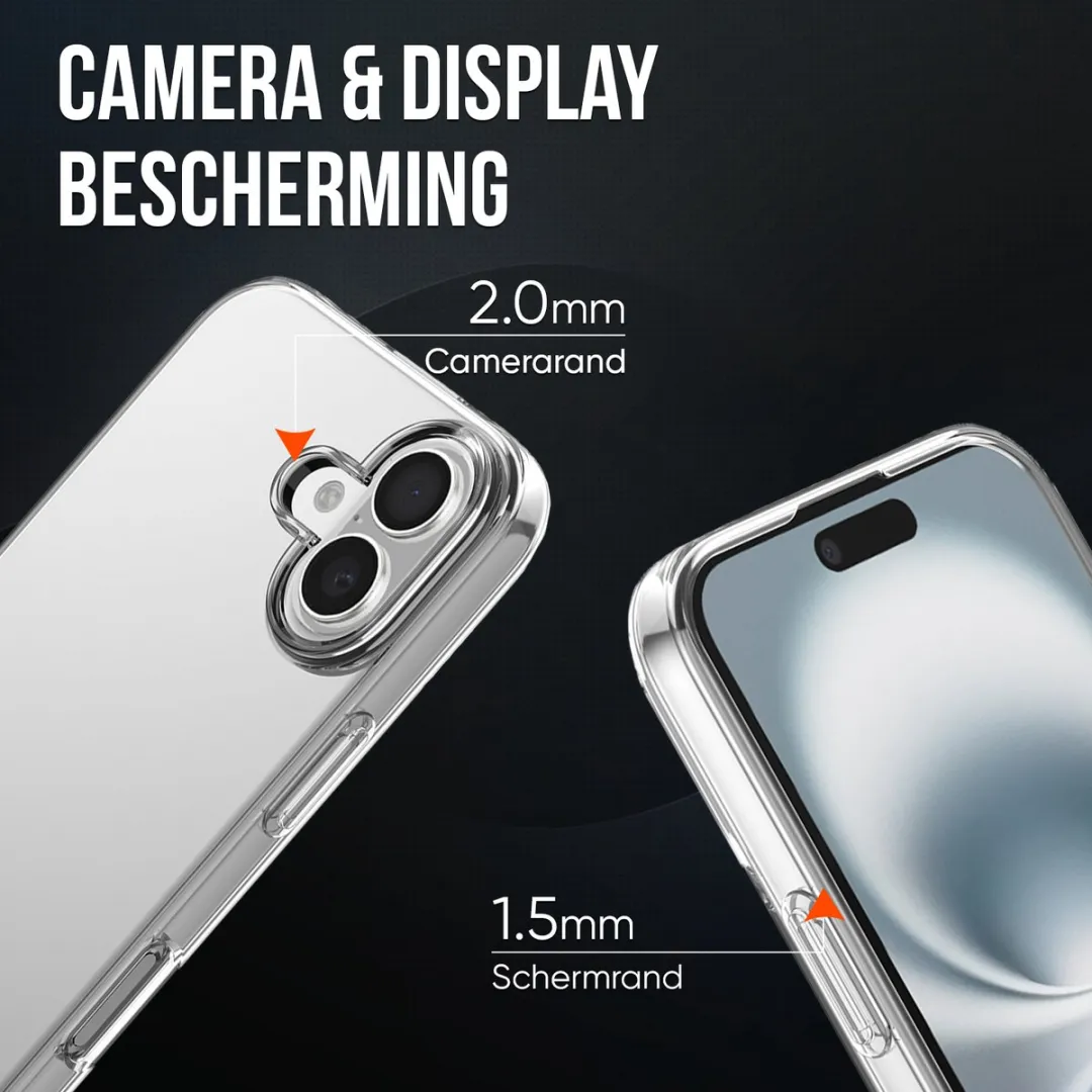 NUVEX iPhone 16 Plus Hoesje Transparant - MPN 8721161796213
