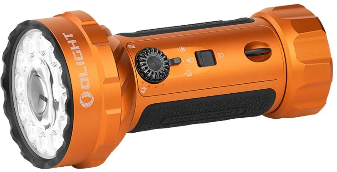 Olight Marauder Mini 2 Zaklamp - 10000 lm - Oranje - afbeelding 6 van 6