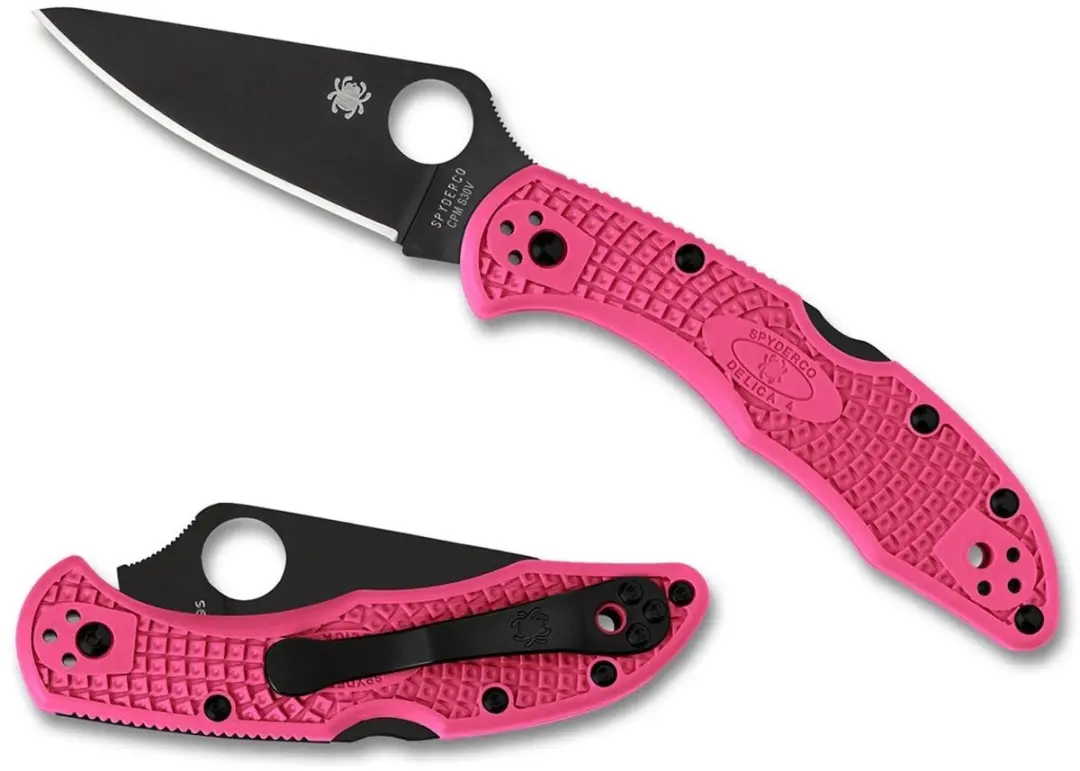 Spyderco Zakmes Delica 4 Lightweight Pink / Black CPM S30V PE