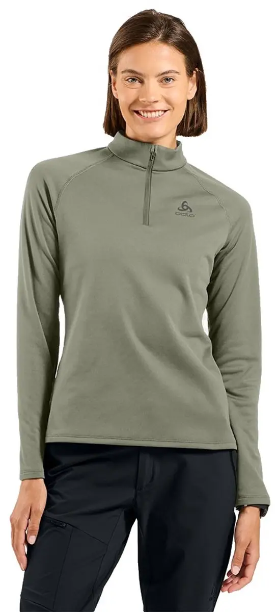 Odlo Besso Fleece Met Halve Rits Groen XS Vrouw