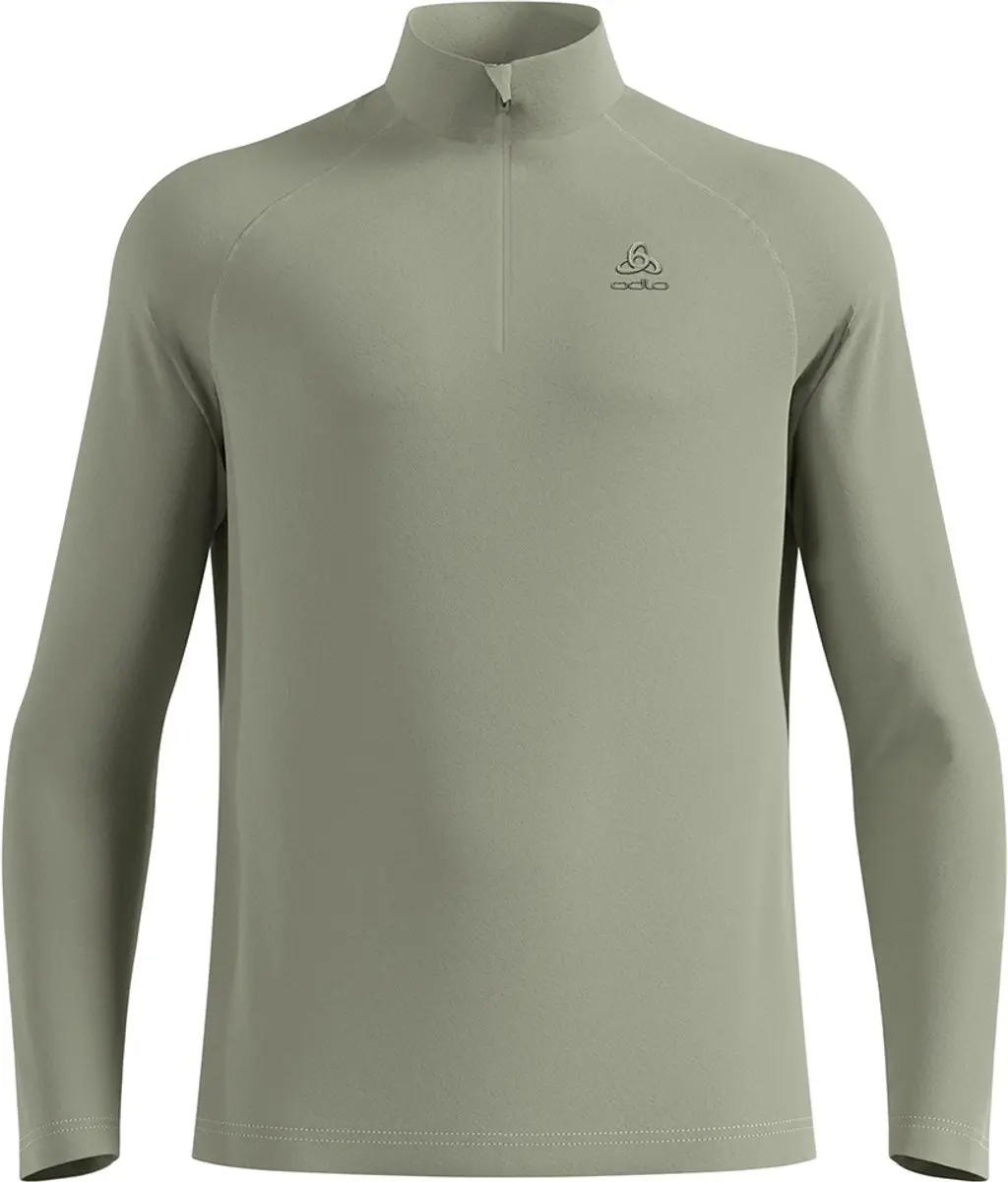 Odlo Rigi Fleece Met Halve Rits Groen S Man