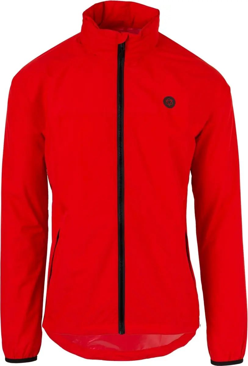 AGU GO Regenjas Essential - Regenjas Dames & Heren - Ademende en Waterdichte Regenjas - Fietsjack - Rood - XXXL