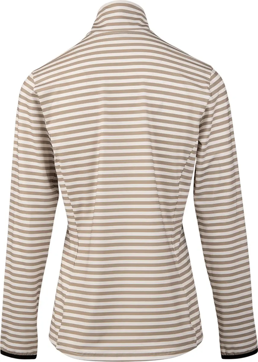 Brunotti - Rodika-Print Snow Fleece Dames - Awning Stripe Fungi - Fleece Vest - Wintersport Kleding - Tricot Fleece - XXL