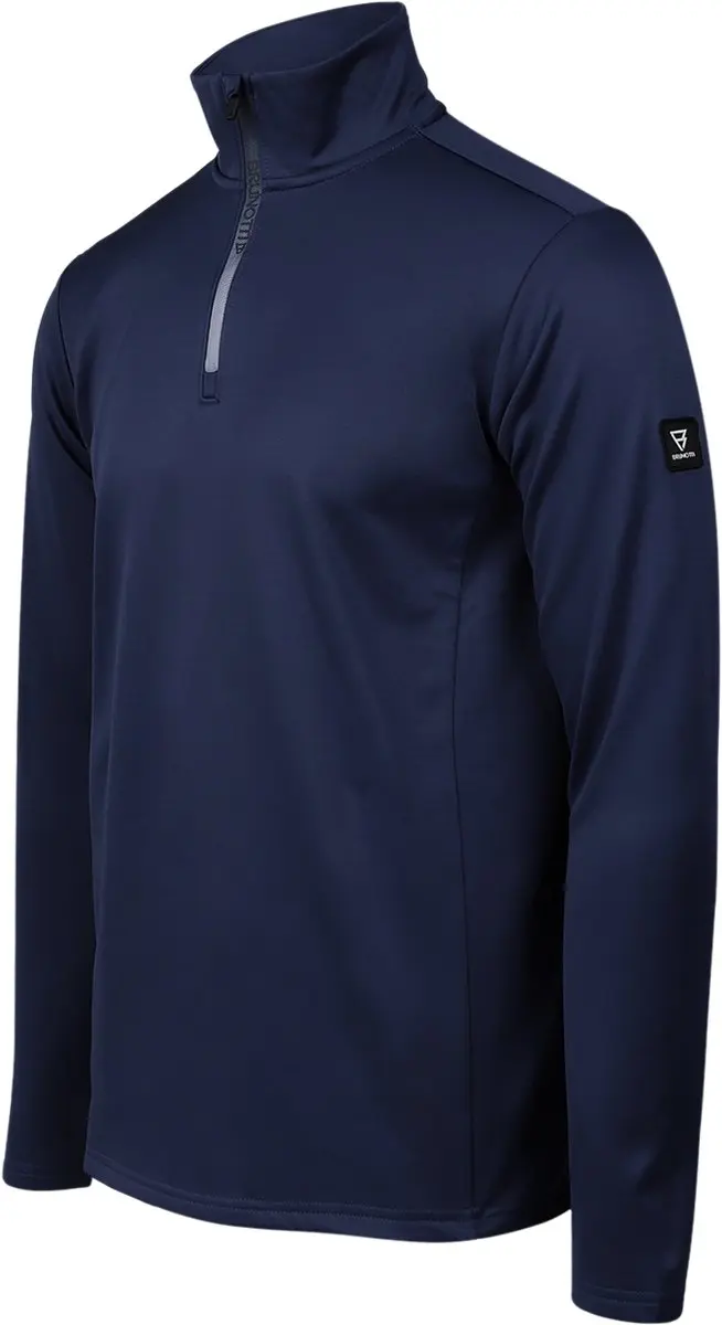 Brunotti - Heros Snow Fleece Heren - Indigo Blue - Fleece Vest - Wintersport Kleding - Tricot Fleece - XXXL