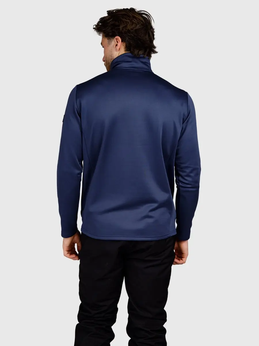 Brunotti - Heros Snow Fleece Heren - Indigo Blue - Fleece Vest - Wintersport Kleding - Tricot Fleece - XXXL - afbeelding 3 van 6