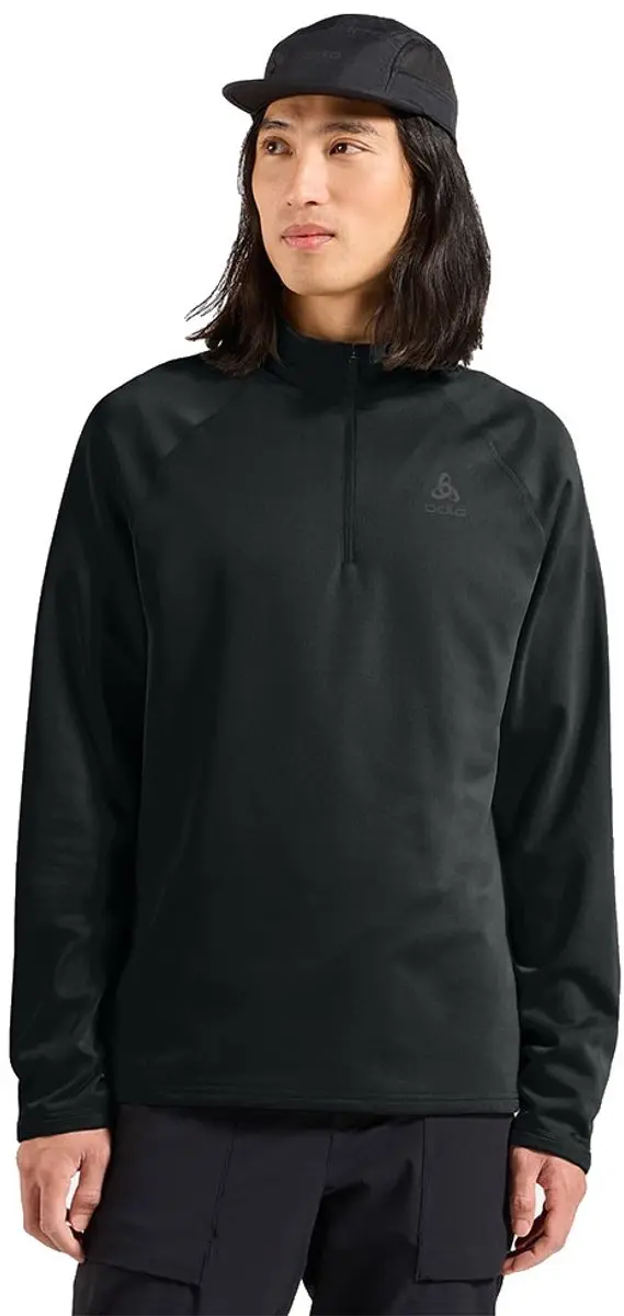 Odlo Besso Fleece Met Halve Rits Zwart S Man