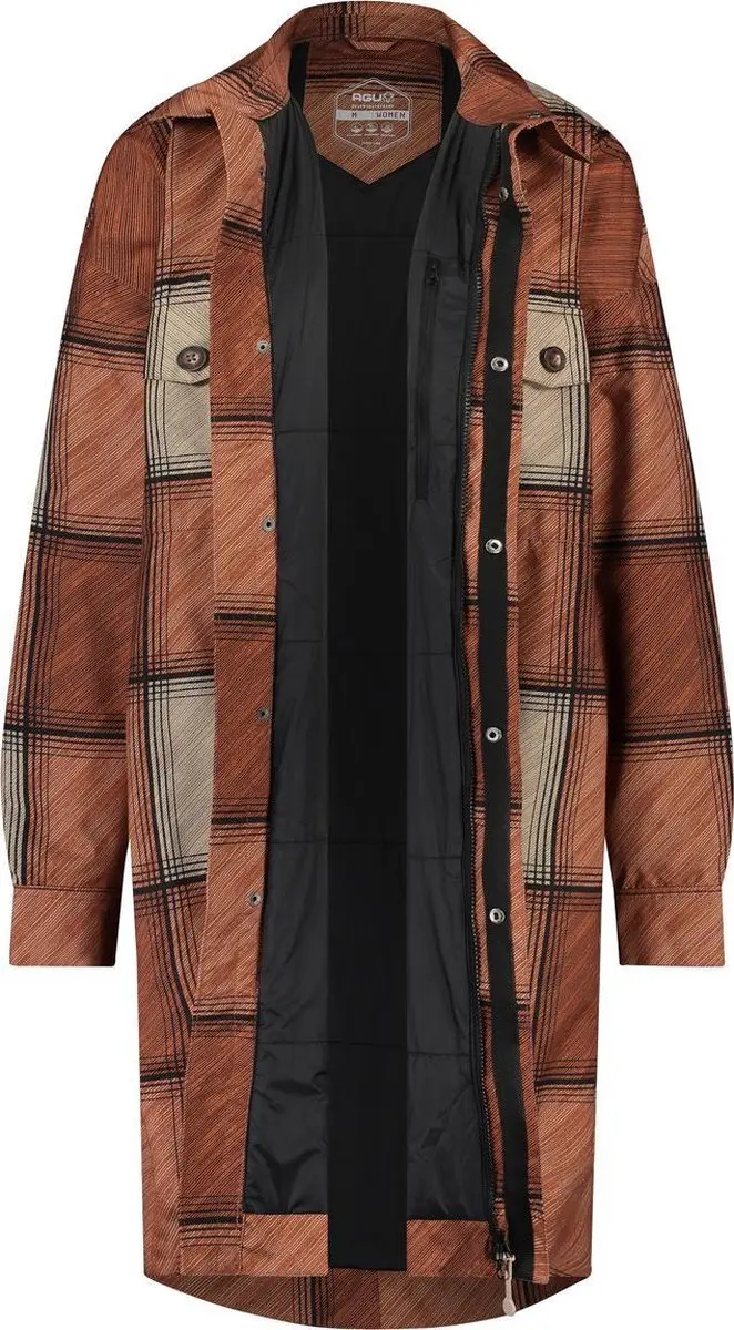AGU Winter Oversized Rain Shirt Urban Outdoor Dames - Oranje - XXL - afbeelding 6 van 6