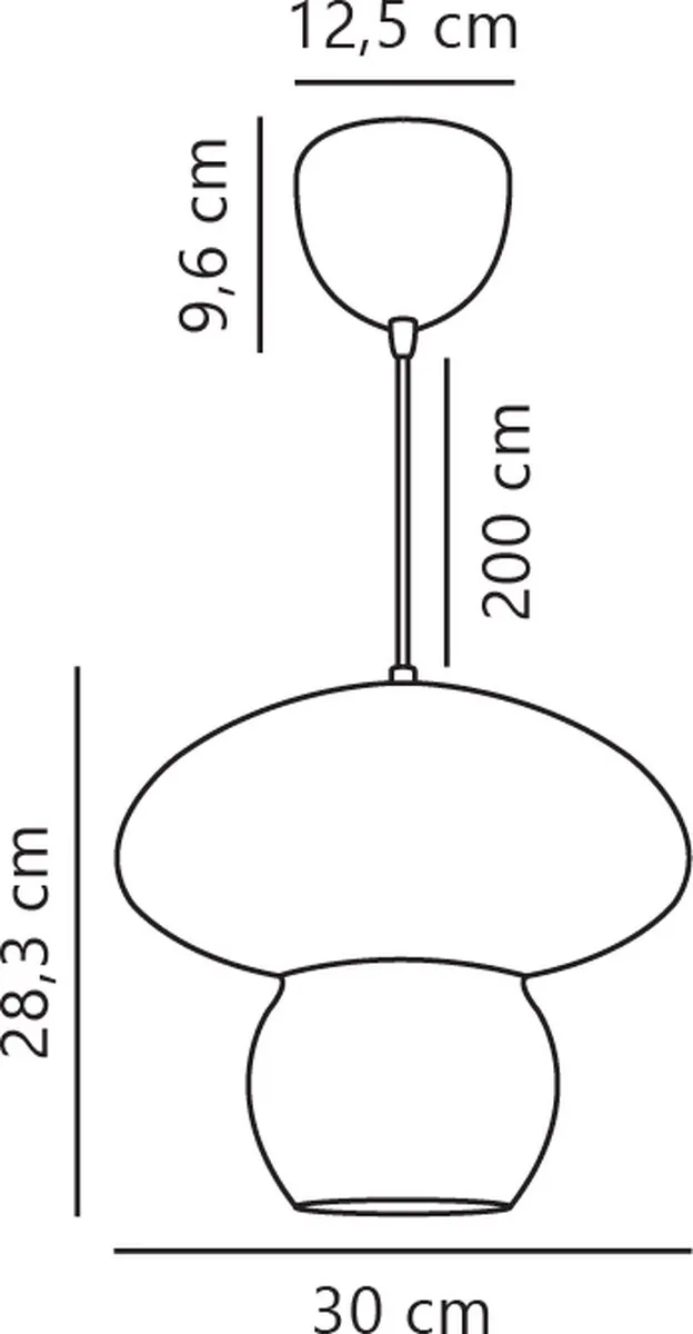 Nordlux Allie Hanglamp E27 - 30cm - Natuur - afbeelding 6 van 6