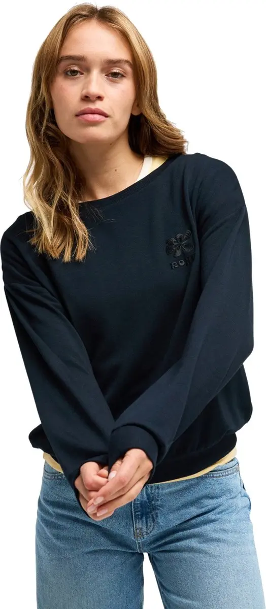 Roxy Surfing By Moonlight, Vrouwen, Marineblauw, Sweatshirt, maat: L