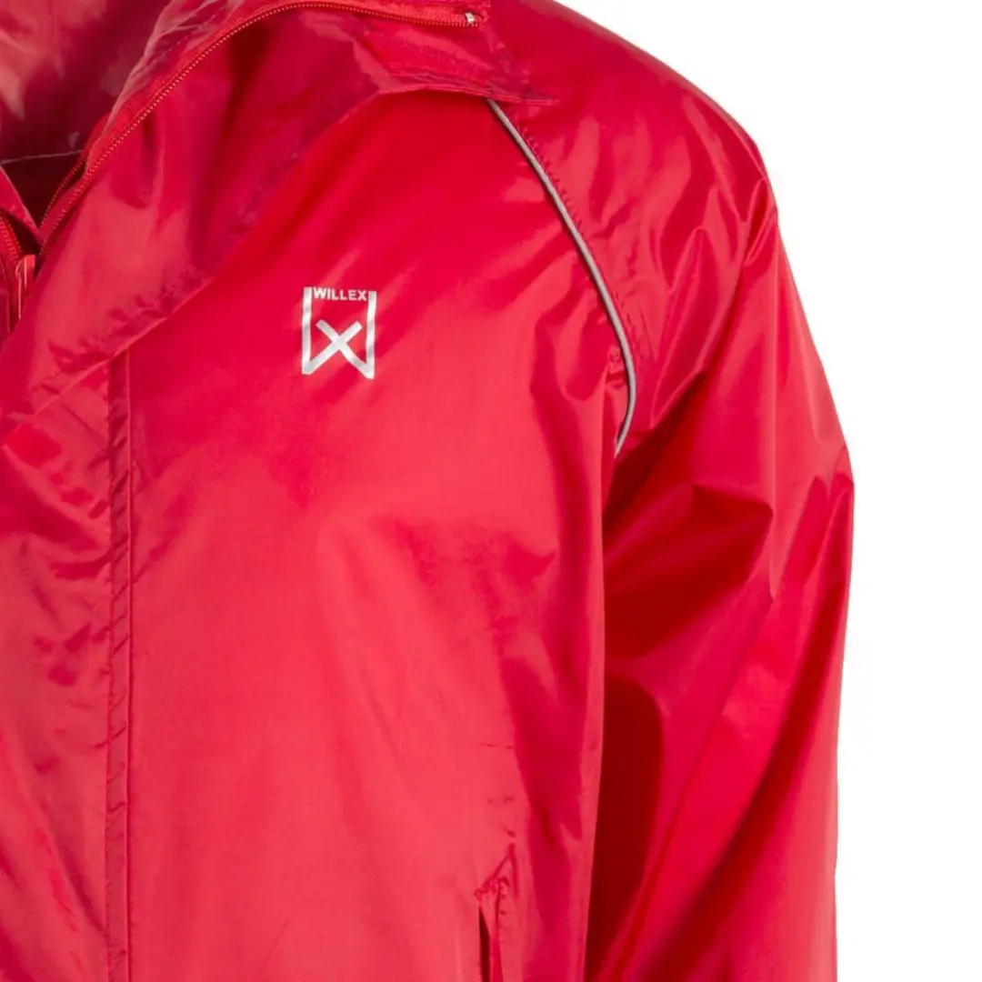 Willex Ademend Waterdicht Regenjack - Rood - XL - afbeelding 6 van 6