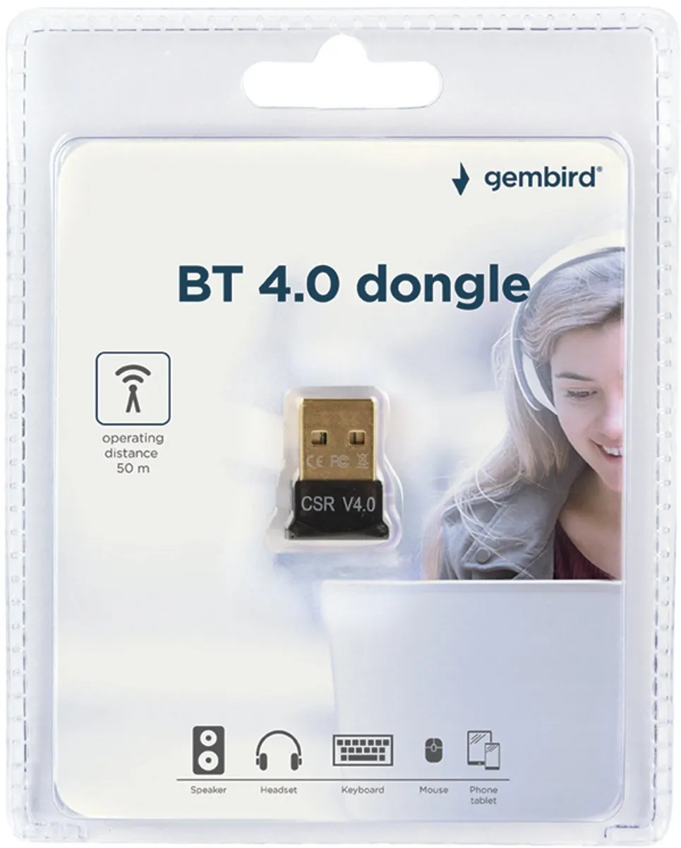 Gembird BTD-MINI5 Bluetooth Adapter USB 2.0 - Zwart