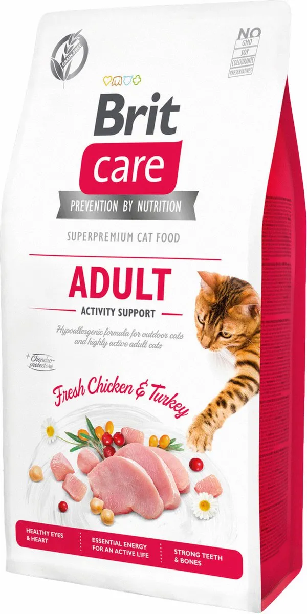 Brit Care Activity Support Kalkoen & Kip Kattenvoer 7kg