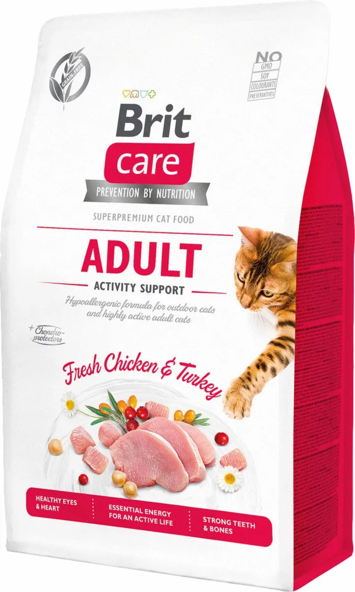 Brit Care Activity Support Kalkoen & Kip Kattenvoer 7kg