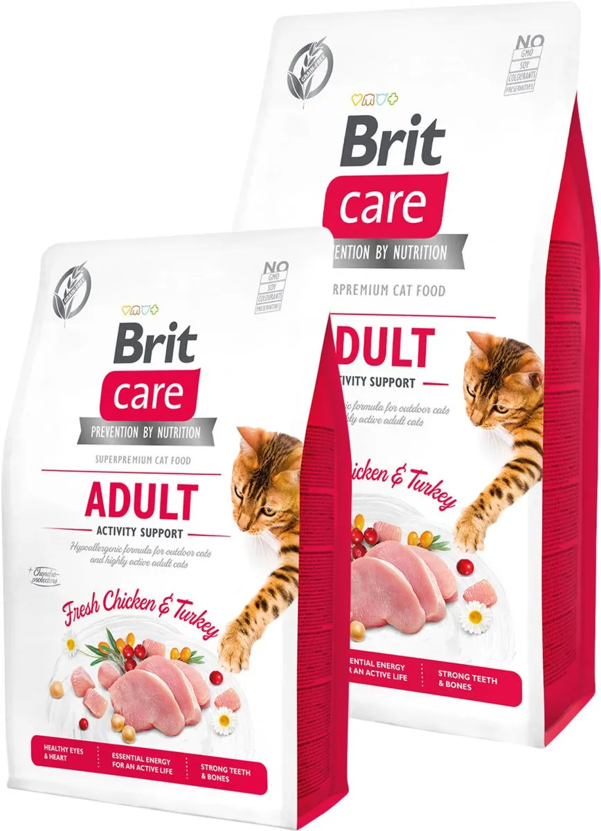 Brit Care Activity Support Kalkoen & Kip Kattenvoer 7kg