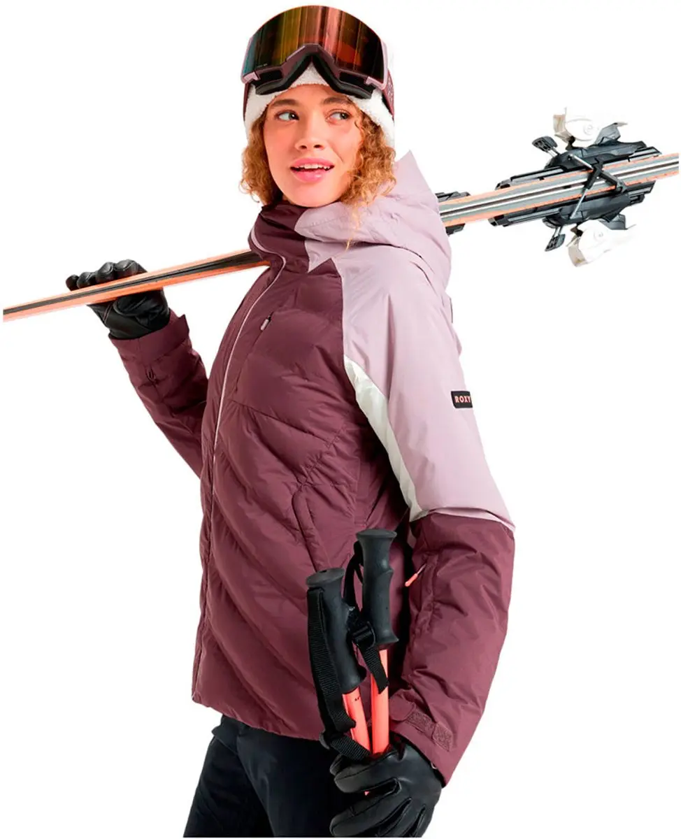 Roxy Luna Frost Dames Jas - Huckleberry - L - afbeelding 4 van 6