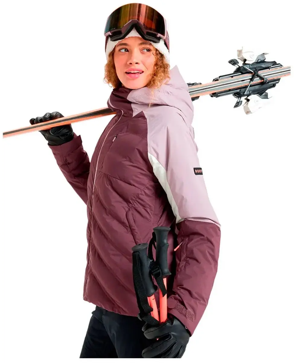 Roxy Luna Frost Dames Jas - Huckleberry - L - afbeelding 5 van 6