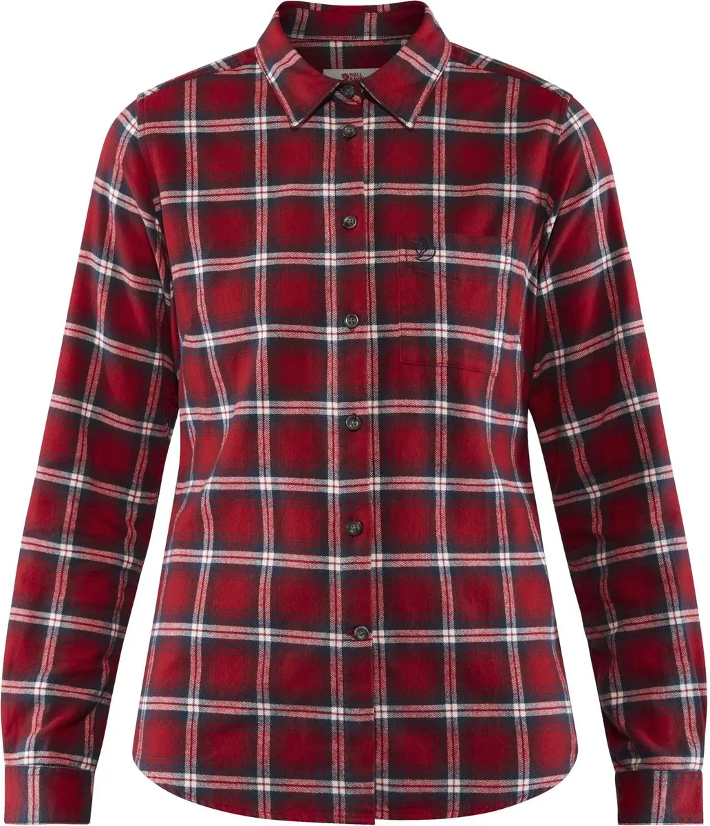 FJALLRAVEN Ovik flannel shirt W 89833 325 deep red L