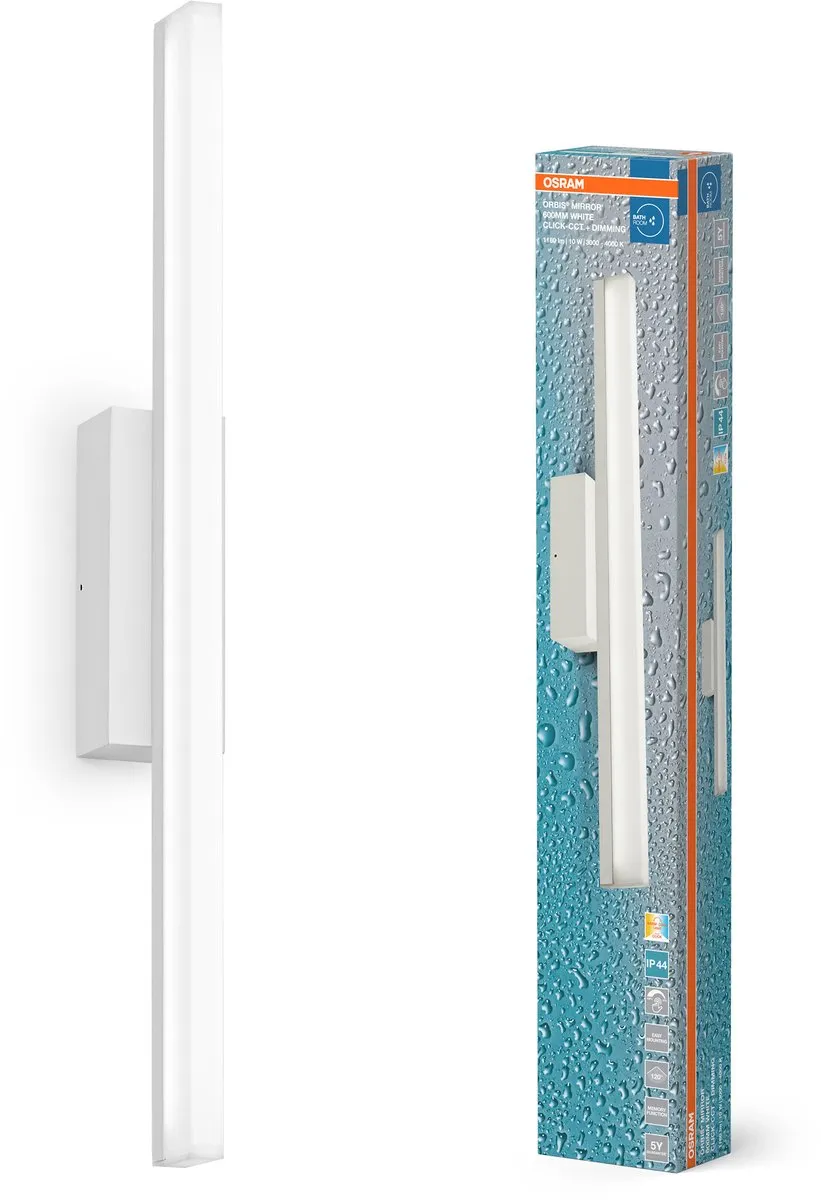 Osram Orbis Mirror 60cm Click CCT DIM IP44 - 10W 950lm Wit