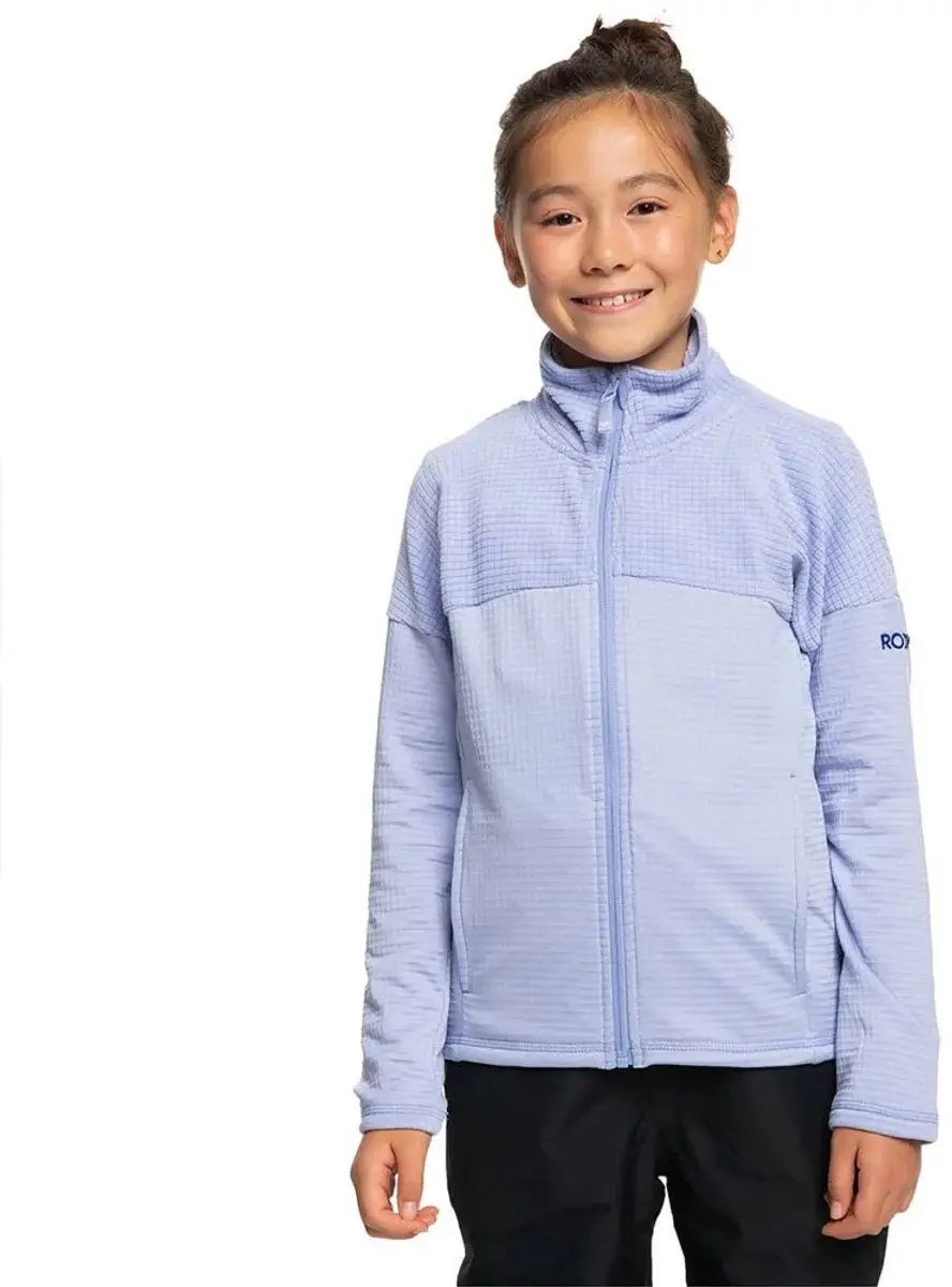 Roxy Sidley Fleece Met Volledige Rits Paars 14 Years Meisje