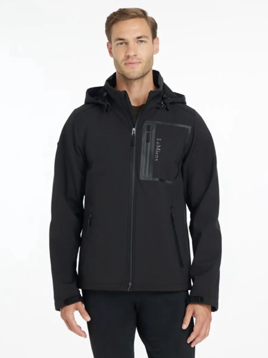 Lemieux Mens Softshell Jas S Zwart