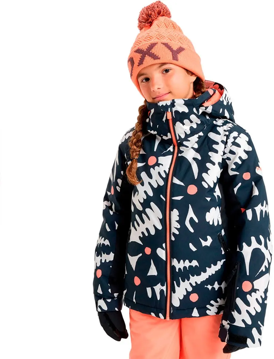 Roxy Free Jet Jas Zwart 12 Years Meisje
