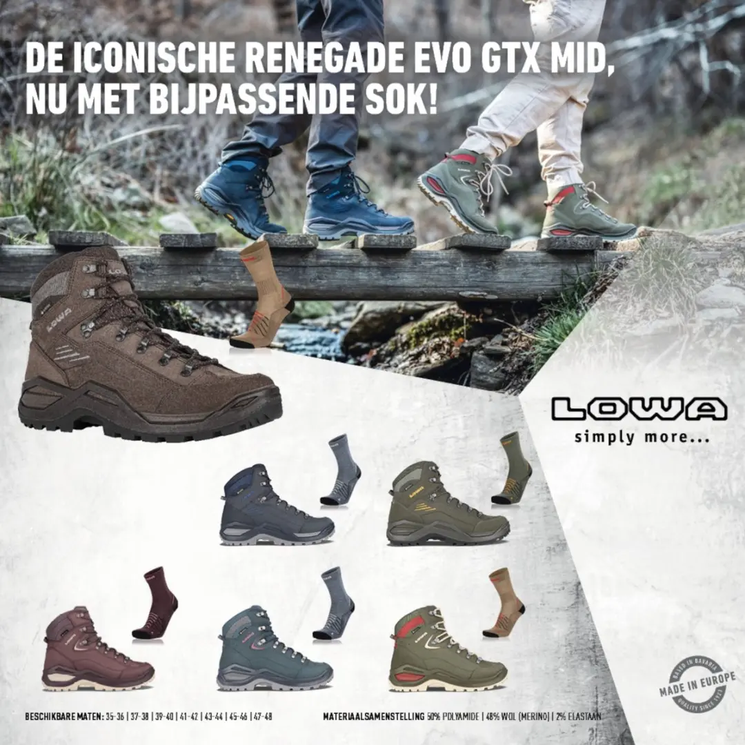 Lowa Renegade Wandelsokken - Denim - 47-48 - afbeelding 3 van 3