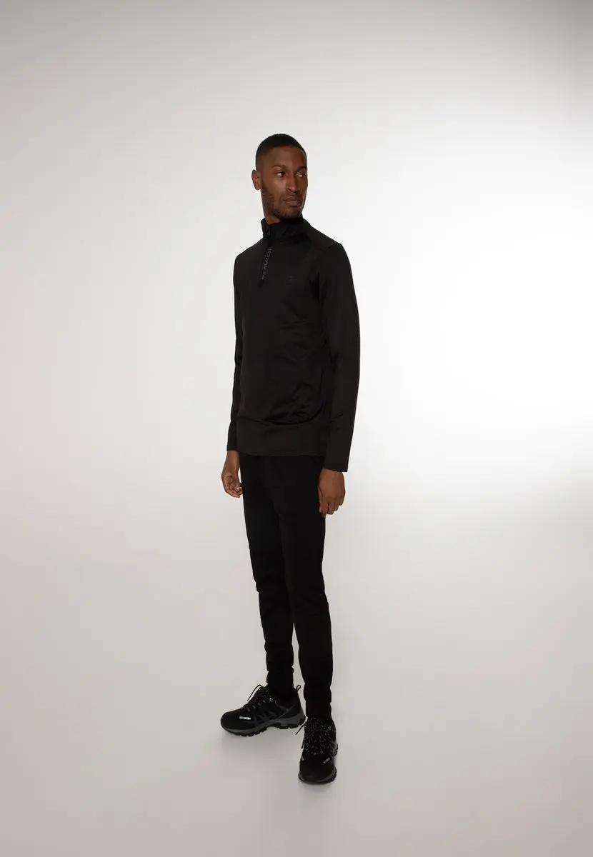 Protest Will Zip Top Heren Fleece - True Black - XXXL - afbeelding 3 van 6