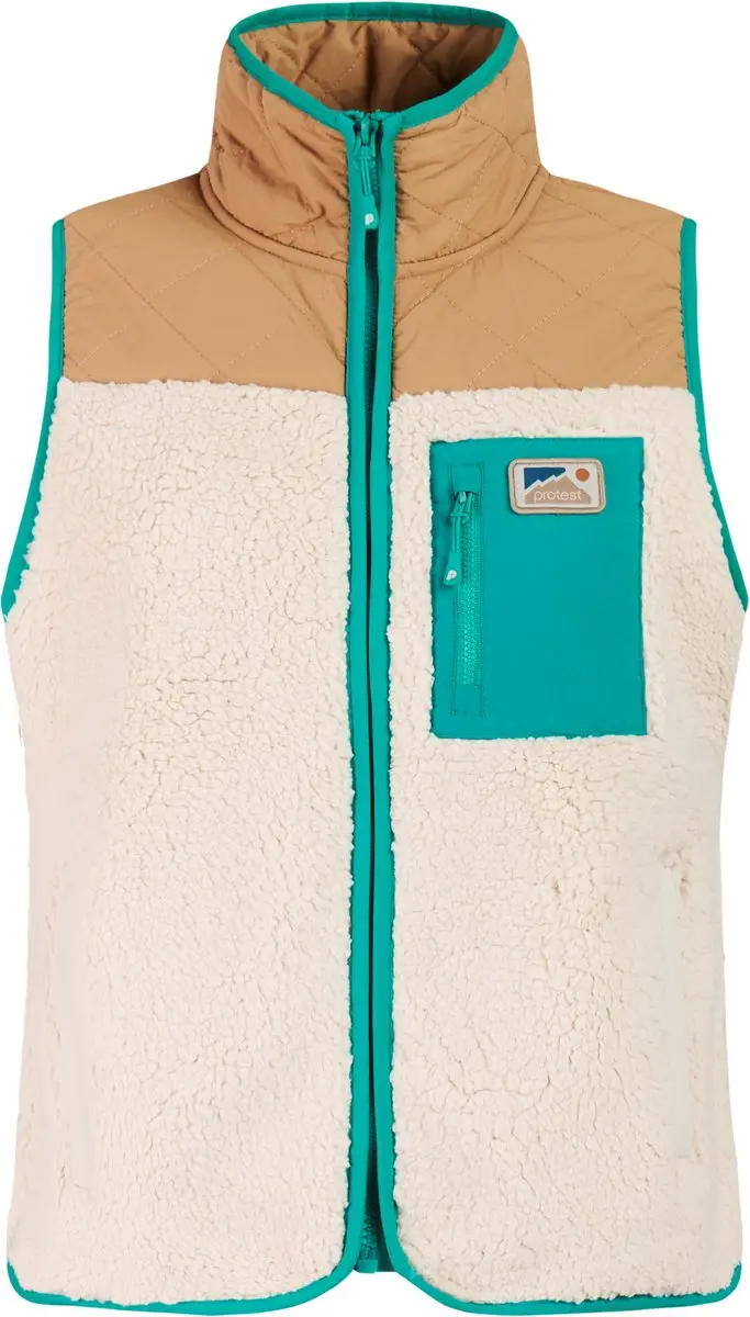 Protest PRTWeeton - Bodywarmer Dames - Teddy - Rits - afbeelding 2 van 2