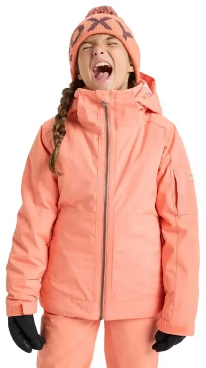 Roxy Meade Ski Jack Meisjes - Coral Chic - 10 jaar - afbeelding 6 van 6