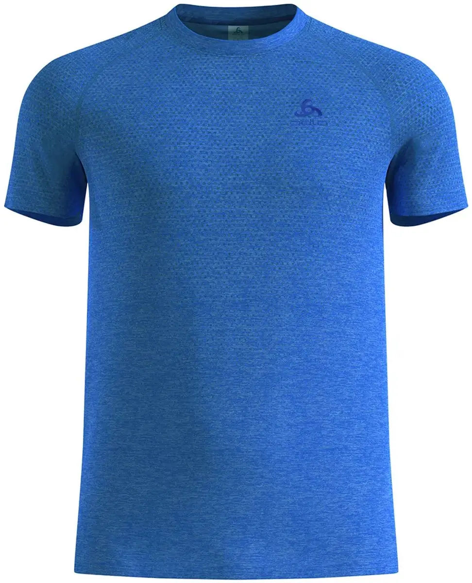 Odlo Essential Seamless T-shirt Met Korte Mouwen Blauw XL Man