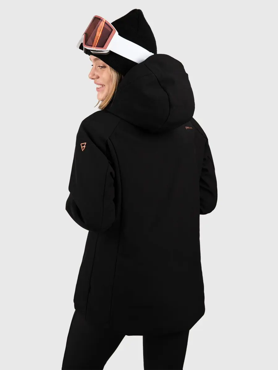 Brunotti Aria Softshell Winterjas Dames - Zwart - afbeelding 2 van 6