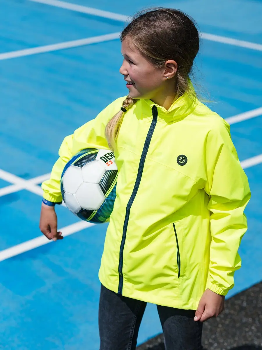 AGU Essential Regenjas Kids - Waterdicht - Geel 140 - afbeelding 5 van 6
