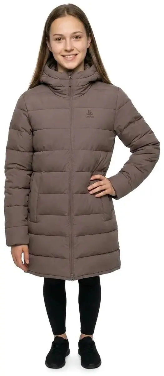 Odlo Ascent N-Thermic Hooded Jas Dames - Staalgrijs - S - afbeelding 5 van 6