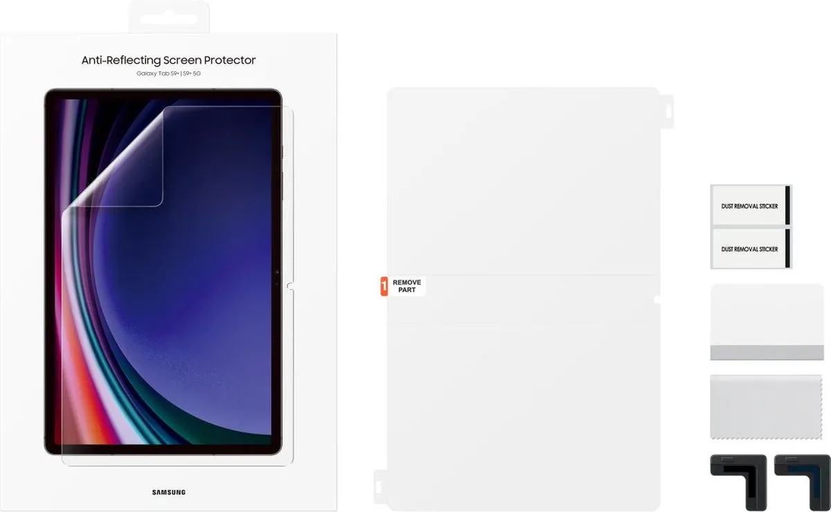 Samsung Galaxy Tab S9+ Anti-Reflect Screen Protector EF-UX810CTEGWW - Transparant