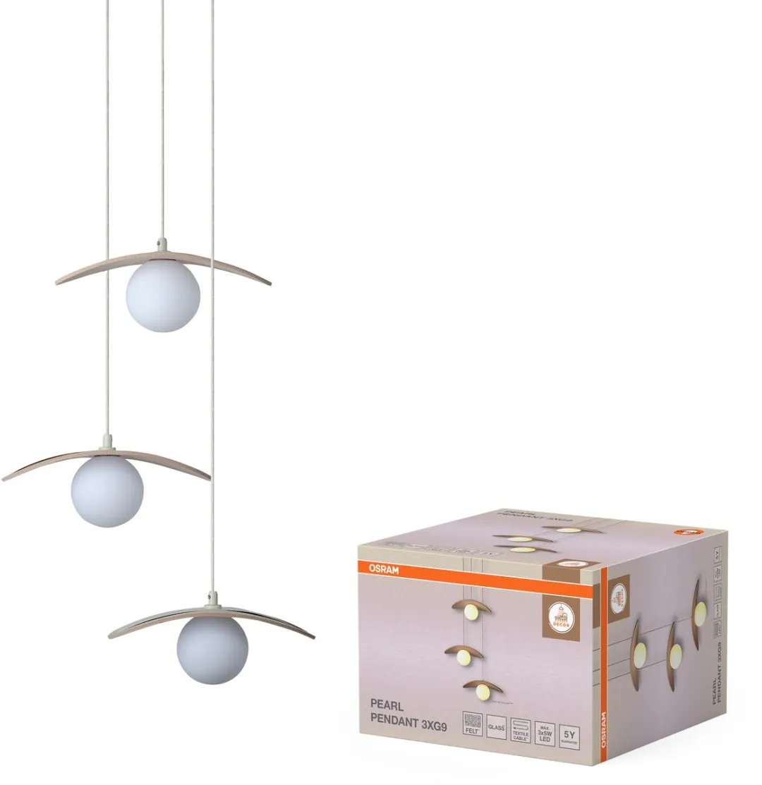 Osram Decor Pearl Hanglamp 3xG9 - Beige
