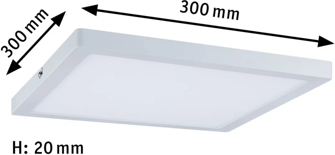 Paulmann Atria LED-paneel 16,5W 1450lm 4000K - 300x300mm Wit