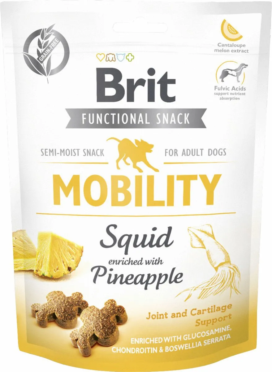 Brit Care Fs Mobility Squid Hondensnacks 150g