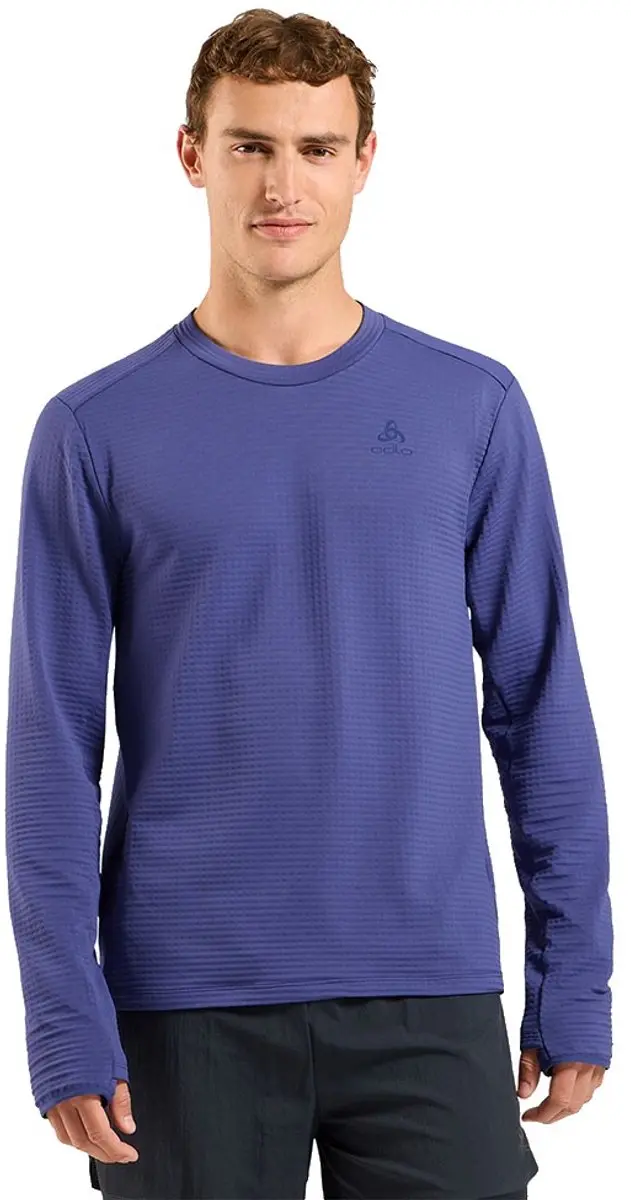 Odlo Essential Thermal T-shirt Met Lange Mouwen Blauw S Man