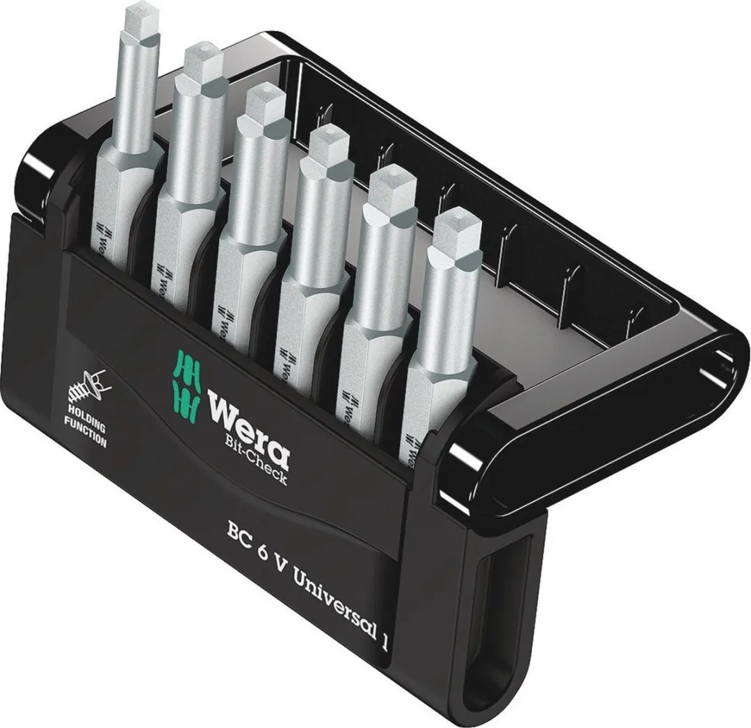 Wera Bit-Check 6V Universal Bitset - 6-delig Robertson