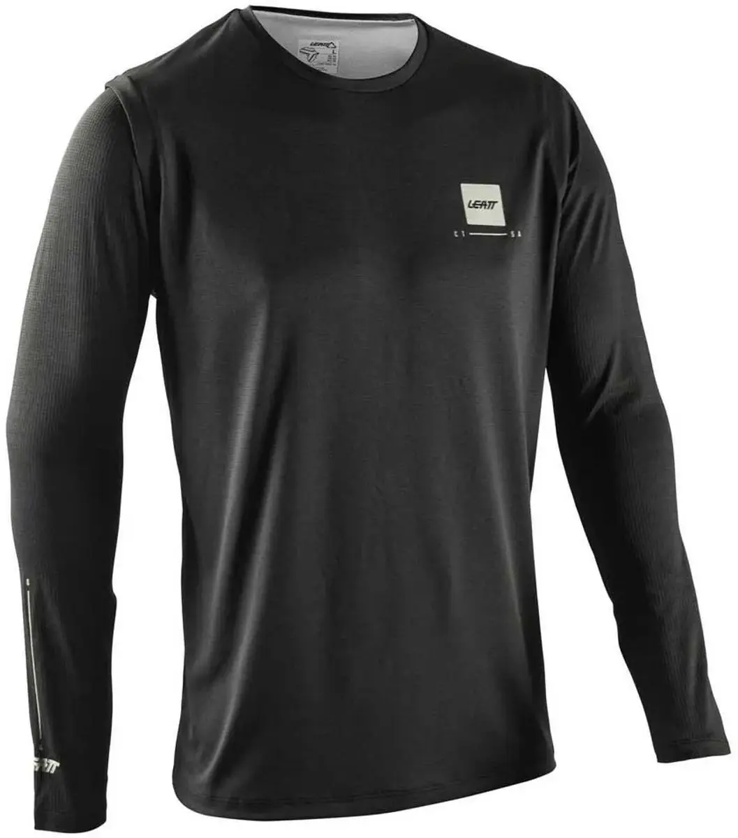 Leatt Gravity 1.0 Langarmshirt - Ghost Black - XL - afbeelding 2 van 4